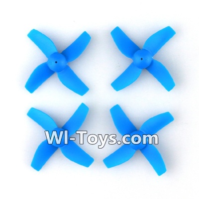 Eachine E010 Spare Parts-03 Propellers,Main rotor blades(4pcs)-Blue,Eachine E010 RC Quadcopter Drone Spare Parts Replacement Accessories