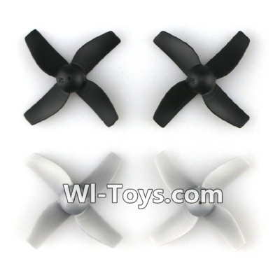 Eachine E010 Spare Parts-07 Propellers,Main rotor blades(16pcs)-Gray,Eachine E010 RC Quadcopter Drone Spare Parts Replacement Accessories