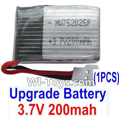 Eachine E010 Spare Parts-12 Upgrade 3.7v 200mah Battery(1pcs),Eachine E010 RC Quadcopter Drone Spare Parts Replacement Accessories