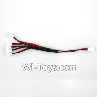 Eachine E010 Spare Parts-20 Upgrade 1-to-5 Plug wire(Small White-to-White Plug),Eachine E010 RC Quadcopter Drone Spare Parts Replacement Accessories