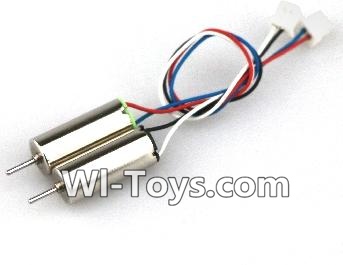 Eachine E010 Spare Parts-28 clockwise rotating Motor with Red and Blue wire(1pcs) & counterclockwise Reversing-rotating Motor with Black and white wire(1pcs),Eachine E010 RC Quadcopter Drone Spare Parts Replacement Accessories