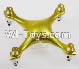 Eachine CG022 Parts-02 Upper and bottom shell cover-Yellow,Eachine CG022 RC Quadcopter parts,CG022 RC Drone Spare parts Accessories