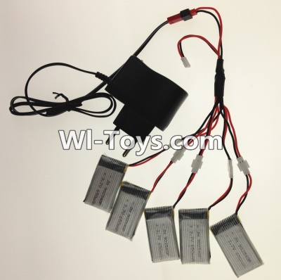 Eachine CG023 Parts-19 USB Charger wire & Upgrade 1-to-5 Conversion wire & USB-to-Socket Conversion plug((Not include the 5 battery),Eachine CG023 RC Quadcopter parts,CG023 RC Drone Spare parts Accessories