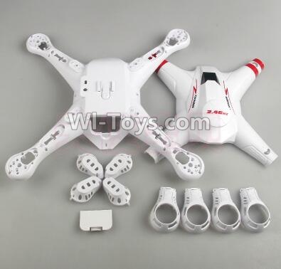 BaYang Toys X16 Parts-01 Upper and Bottom shell cover with motor cover,BaYang X16 RC Quadcopter Drone Spare Parts,BaYang Toys X16 Accessoriess Replacement