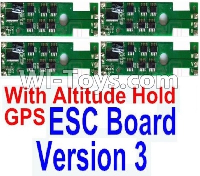 BaYang Toys X16 Parts-36-03 ESC Board-With Altitude Hold(4pcs)-(Version 3),BaYang X16 RC Quadcopter Drone Spare Parts,BaYang Toys X16 Accessoriess Replacement