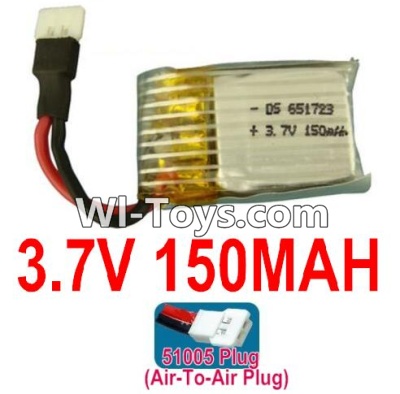 3.7V Battery 02-02 3.7V 150MAH 15C Battery with White 51005 Air-To-Air Plug-651723,Size:28X17X7mm,Weight:5.8g,be suit for RC Quadcoter,Drone,RC Helicopter,RC Car,RC Boat,Tank etc.