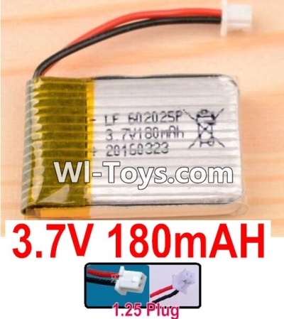 3.7V Battery 03-05 3.7v 180mah 15C Battery with White 1.25 Plug-602025 Version 2,Size:25X20X6mm,Weight:6.5g,be suit for RC Quadcoter,Drone,RC Helicopter,RC Car,RC Boat,Tank etc.