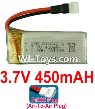 3.7V Battery 11-01 3.7V 450mah Battery with 51005 Air-to-air Plug-802042,Size:45X19X8mm,Weight:13.2g,be suit for RC Quadcoter,Drone,RC Helicopter,RC Car,RC Boat,Tank etc.