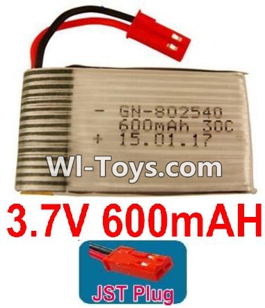 3.7V Battery 15-02 3.7V 600mah Battery with Red JST Plug-802540,Size:43X25X8mm,Weight:16.7g,be suit for RC Quadcoter,Drone,RC Helicopter,RC Car,RC Boat,Tank etc.