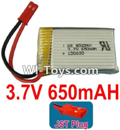 3.7V Battery 16-02 3.7v 650mah 15C Battery with Red JST Plug-852540,Size:40X25X8mm,Weight:19g,be suit for RC Quadcoter,Drone,RC Helicopter,RC Car,RC Boat,Tank etc.