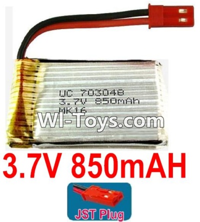 3.7V Battery 19-01 3.7v 850mah 15C Battery with Red JST Plug-703048,Size:50X30X7mm,Weight:24g,be suit for RC Quadcoter,Drone,RC Helicopter,RC Car,RC Boat,Tank etc.