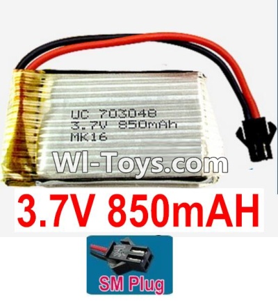 3.7V Battery 19-02 3.7v 850mah 15C Battery with Black SM Plug-703048,Size:50X30X7mm,Weight:24g,be suit for RC Quadcoter,Drone,RC Helicopter,RC Car,RC Boat,Tank etc.
