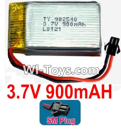 3.7V Battery 20-02 3.7v 900mah 15C Battery with Black SM Plug-982540,Size:43X25X10mm,Weight:23g,be suit for RC Quadcoter,Drone,RC Helicopter,RC Car,RC Boat,Tank etc.