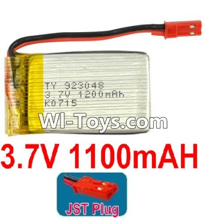 3.7V Battery 22-02 3.7v 1100mah 15C Battery with Red JST Plug-923048,Size:50X30X9mm,Weight:27g,be suit for RC Quadcoter,Drone,RC Helicopter,RC Car,RC Boat,Tank etc.