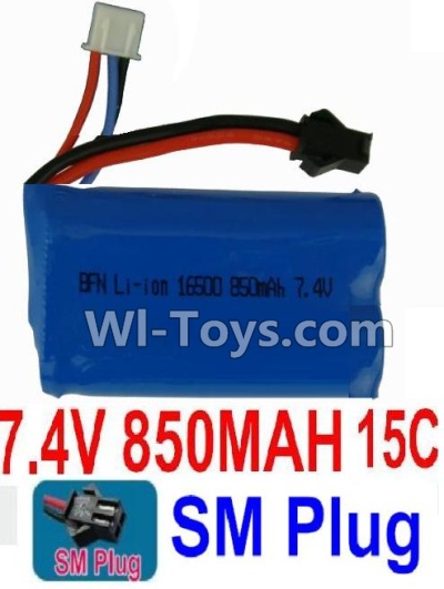 7.4V Battery-7.4V 850MAH 15C Lipo Battery with Red JST Plug-14650,Size:55X30X12mm,Weight:39g,Be suit for LH-X6 X5 X3 X3N Quadcopter