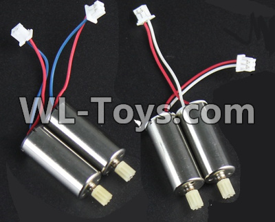 BoMing M50 Spare Parts-09-01 Reversing-rotating Motor with Red and White wire(2pcs) & Rotating Motor with red and Blue wire(2pcs)Bo Ming BoMing M50 RC Quadcopter Drone Spare Parts Replacement Accessories M50
