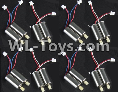 BoMing M50 Spare Parts-09-02 Reversing-rotating Motor with Red and White wire(4pcs) & Rotating Motor with red and Blue wire(4pcs)Bo Ming BoMing M50 RC Quadcopter Drone Spare Parts Replacement Accessories M50