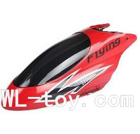 BoRong 6801 RC Helicopter parts, BR6801-parts-02 Head cover,Shell(Red)