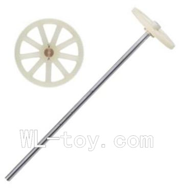 BoRong 6801 RC Helicopter parts, BR6801-parts-06 Upper main gear with hollow pipe & Lower main gear