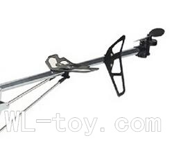 BoRong 6801 RC Helicopter parts, BR6801-parts-25 Whole tail unit(Include tail motor and tail blade)