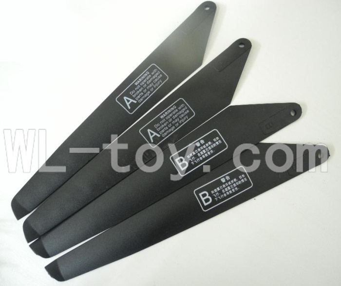 Borong BR 6808 RC Helicopter model BR6808-parts-03 Main blades(4pcs-2A+2B)