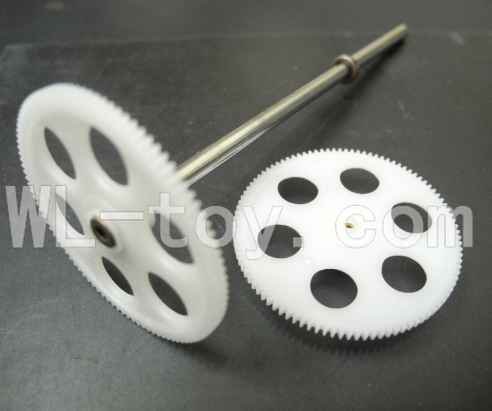 Borong BR 6808 RC Helicopter model BR6808-parts-11 Upper main gear with hollow pipe & Lower main gear