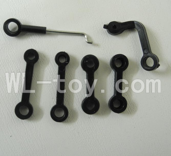 Borong BR 6808 RC Helicopter model BR6808-parts-16 Long connect buckle(2pcs)& Short connec buckle(2pcs) & Servo connct buckle(1pcs) & 7-Shape buckle(1pcs)