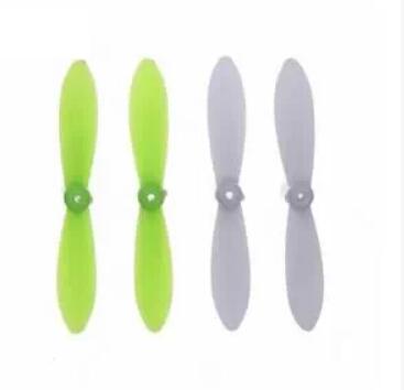 Cheerson CX-10 parts-29 CX-10-Upgrade-Blades(2x Green & 2x White),,Cheerson CX-10 RC Drone Quadcopter Spare parts,CX-10 Mini Quadcopter Aircraft accessories