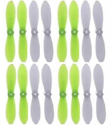 Cheerson CX-10 Parts-31 CX-10-Upgrade-Blades(8x Green & 8x White)