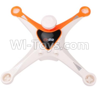 Cheerson CX-22 Parts-01-02 Upper shell cover-(White & Orange),Cheerson CX-22 RC Drone Quadcopter Spare parts,5.8G real-time image transmission aerial aircraft accessories