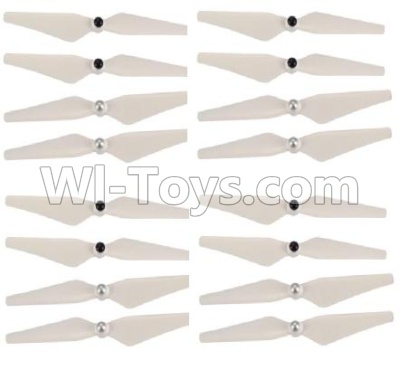 Cheerson CX-22 Parts-04-03 Propellers,Main rotor blades(16pcs-8X CW,8X CCW)-White,Cheerson CX-22 RC Drone Quadcopter Spare parts,5.8G real-time image transmission aerial aircraft accessories