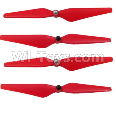 Cheerson CX-22 Parts-06-02 Upgrade Propellers,Main rotor blades(4pcs-2X CW,2X CCW)-Red,Cheerson CX-22 RC Drone Quadcopter Spare parts,5.8G real-time image transmission aerial aircraft accessories