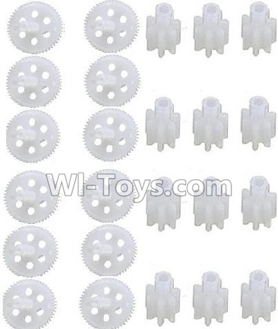 Cheerson CX-33 CX-33C Parts-05-03 Small motor gear(12pcs) & Main gear(12pcs),Cheerson CX-33 CX-33C RC Drone Quadcopter Spare parts,5.8G real-time image transmission aerial aircraft accessories