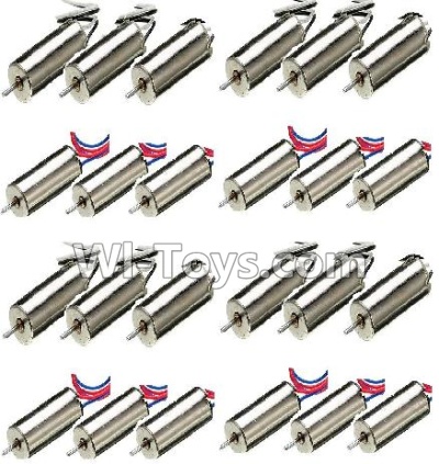 Cheerson CX-33 Parts-08-04 Clockwise rotating Motor with Red and Blue wire(12pcs) & Counterclockwise Reversing-rotating Motor with Black and white wire(12pcs),Cheerson CX-33 CX-33C RC Drone Quadcopter Spare parts,5.8G real-time image transmission aerial a