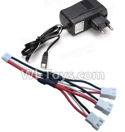 Cheerson CX-33 CX-33C Parts-13-08 Charger & Upgrade 1-to-3 coversion Charging cable(1pcs),Cheerson CX-33 CX-33C RC Drone Quadcopter Spare parts,5.8G real-time image transmission aerial aircraft accessories