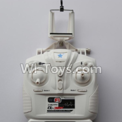 Cheerson CX-33 CX-33C Parts-16-04 CX-33W Transmitter With Phone holders(Can only be used for CX-33W Drone),Cheerson CX-33 CX-33C RC Drone Quadcopter Spare parts,5.8G real-time image transmission aerial aircraft accessories