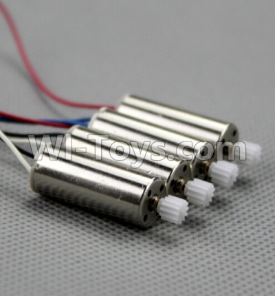Holy Stone F181 RC Quadcopter Parts-26 Reversing-rotating Motor with Black and white wire(2pcs) & rotating Motor with red and Blue wire(2pcs),Holy Stone F181 RC Quadcopter Drone Spare Parts Replacement Accessories