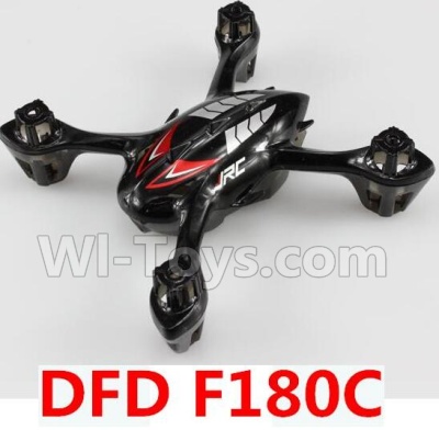 DFD F180C Parts-02 Upper and bottom shell cover-Red(Can only be used for F180C) For DFD F180C RC Quadcopter parts,RC Drone parts