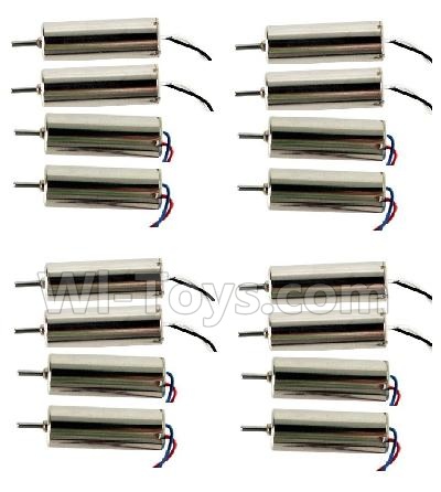 Holy Stone F180 F180C F180W Parts-12 Main motor with Black and White Wire(8pcs-(CW) & Main motor with Red and Blue wire(8pcs-CCW),Holy Stone F180 F180C F180W RC Quadcopter parts,F180 RC Drone Spare parts Accessories