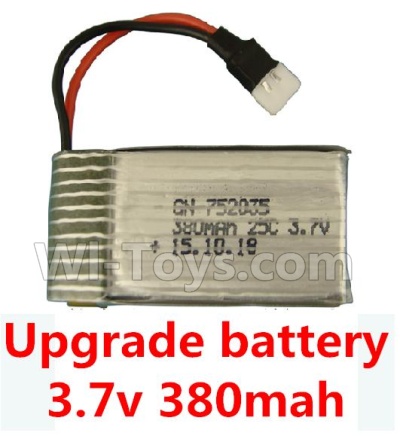 Holy Stone F180 F180C F180W Parts-18 Upgrade Battery 3.7v 380mah 25C(Size-3.9X2X0.7CM)-1pcs,Holy Stone F180 F180C F180W RC Quadcopter parts,F180 RC Drone Spare parts Accessories