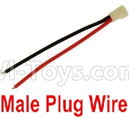 Holy Stone F180 F180C F180W Parts-31 Male Plug Wire for the Battery(1pcs),Holy Stone F180 F180C F180W RC Quadcopter parts,F180 RC Drone Spare parts Accessories