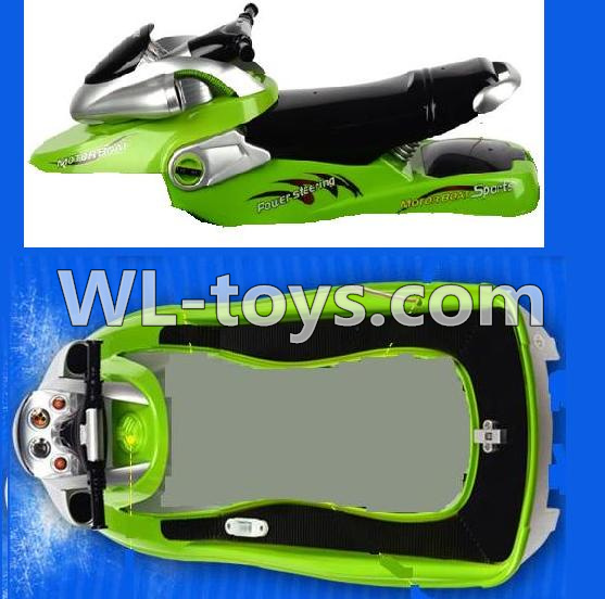 Double Horse DH 7003 RC boat parts ,Shuang Ma DH 7003 parts-01 Upper canopy,Upper shell cover & Bottom boat shell cover