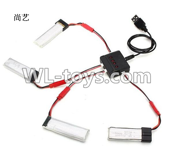 Double horse 9135 RC helicopter Shuang Ma 9135 Parts-09 Upgrade 1-to-4 charger with balance charger(Not include the 4x battery)
