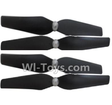 HuaJun HJ823 Parts-03 Propellers,Main rotor blades(4pcs)-Black,HuaJun Toys HJ823 RC Quadcopter Drone Spare Parts,HJ Toys HJ823 Accessoriess Replacement