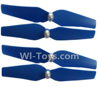 HuaJun HJ823 Parts-04 Propellers,Main rotor blades(4pcs)-Blue,HuaJun Toys HJ823 RC Quadcopter Drone Spare Parts,HJ Toys HJ823 Accessoriess Replacement