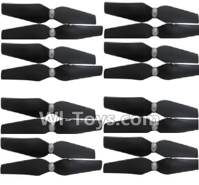 HuaJun HJ823 Parts-05 Propellers,Main rotor blades(16pcs)-Black,HuaJun Toys HJ823 RC Quadcopter Drone Spare Parts,HJ Toys HJ823 Accessoriess Replacement