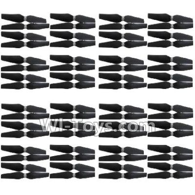 HuaJun HJ823 Parts-07 Propellers,Main rotor blades(64pcs)-Black,HuaJun Toys HJ823 RC Quadcopter Drone Spare Parts,HJ Toys HJ823 Accessoriess Replacement
