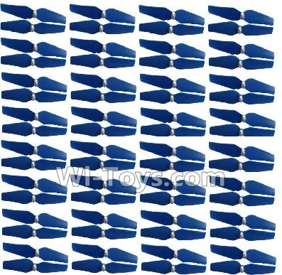 HuaJun HJ823 Parts-08 Propellers,Main rotor blades(64pcs)-Blue,HuaJun Toys HJ823 RC Quadcopter Drone Spare Parts,HJ Toys HJ823 Accessoriess Replacement