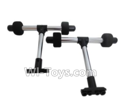 HuaJun W606-2 Parts-09 Landing skid,Landing gear(2pcs)-Black,HuaJun Toys W606-2 RC Quadcopter Drone Spare Parts,HJ Toys W606-2 Accessoriess Replacement