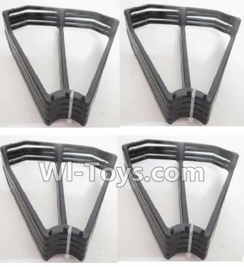 HuaJun HJ823 Parts-13 Outer protect frame,Outer protect ring(16pcs)-Black,HuaJun Toys HJ823 RC Quadcopter Drone Spare Parts,HJ Toys HJ823 Accessoriess Replacement